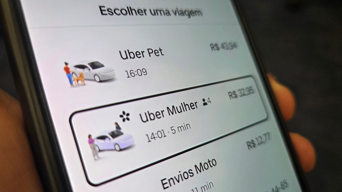 Uber Mulher amplia alcance, mas mulheres são menos de 11% dos motoristas