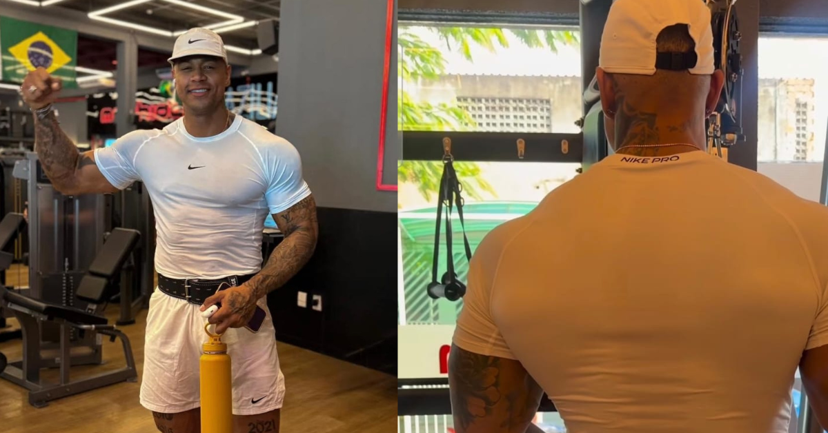 Léo Santana é flagrado em academia de Belém