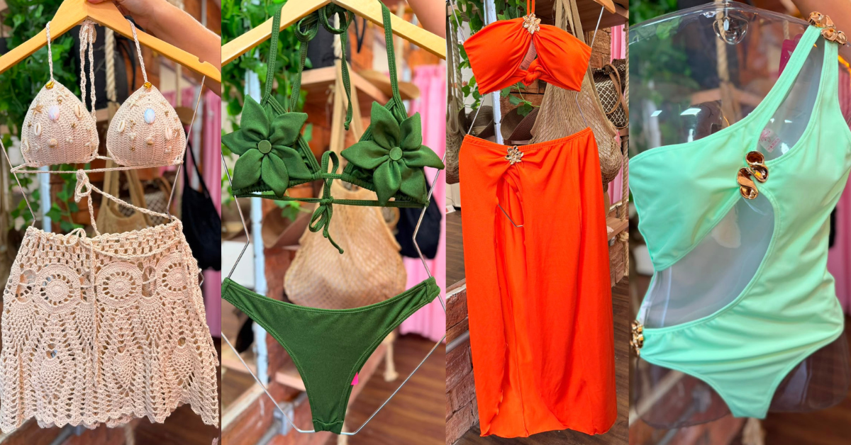 Moda praia 2026: crochê e tons terrosos prometem dominar o verão
