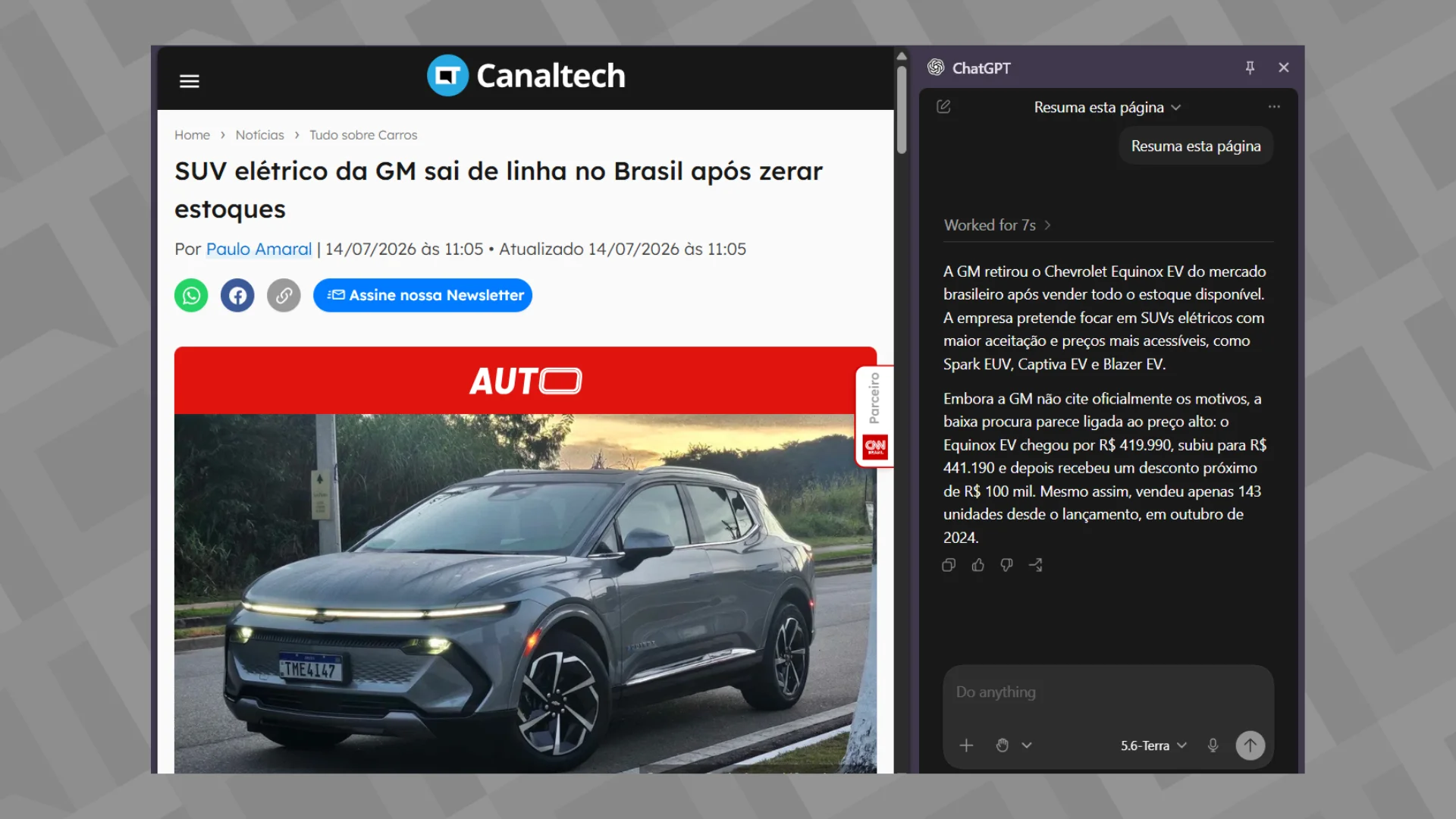 OpenAI leva um dos melhores recursos do “navegador do ChatGPT” ao Chrome